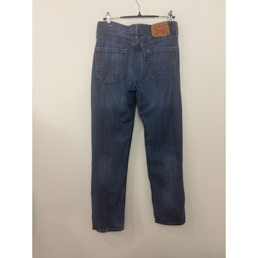 Levis 514 Regular Straight Fit Jeans Blue Denim Tagged W29 L32 Actual W28 L30